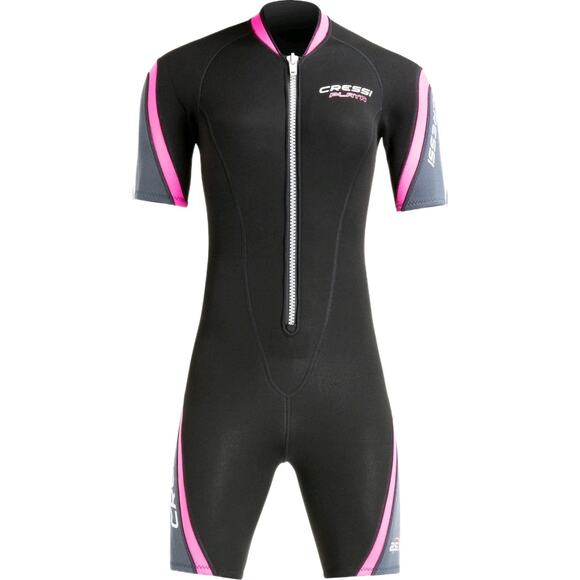 NEW! CRESSI Women's Wetsuit PLAYA 2.5 MM Shorty Size S Black Pink - Picture 5 of 5